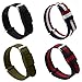 Adebena 20/22mm Nato Nylon Strap Replacement Watch Bands with Stainless Steel Buckle,Pack of 4
