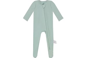 Okayinn BubblePanda Rayon Made From Bamboo Baby Pajamas Baby Clothes for Boys Girls Unisex Zip-Front Non-Slip Onesie Sleeper