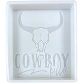 Cowboy Killer Cigarette Box Car Freshie Silicone Mold Punchy 4 x 3.5 x 0.8” inches Country Western for Scented Aroma Beads Oven Safe Bake Up to 450 F Manly Freshie Supplies