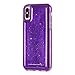 Case-Mate - iPhone X Plus Case - Squish - Fidget Case - Gel Moves When Pressed - Soft Touch - Organic Glitter Gel - Purple