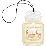 Yankee Candle Car Air Fresheners, Hanging Car Jar® Ultimate Vanilla Cupcake Scented, Neutralizes Odors Up To 30 Days