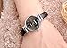 Top Plaza Women Casual Chic Simple Arabic Numeral Bangle Cuff Watch for Small Wrist