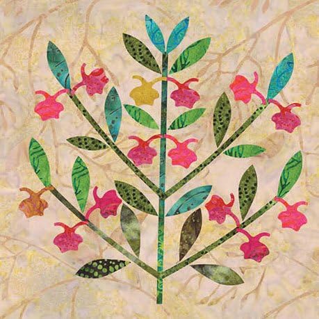 Edyta Sitar Moda Summerfield Silhouettes Laser-Cut Applique Quilt Block #20