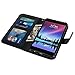 LK Case for LG K20 V, LG K20 Plus, LG Harmony, LV V5, LG K10 2017, Luxury PU Leather Wallet Flip Protective Case Cover with Card Slots and Stand (Black)