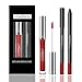 Long Lasting Lipsticks, Vanvler Liquid Waterproof Lipgloss +Lip Liner Set (02#)