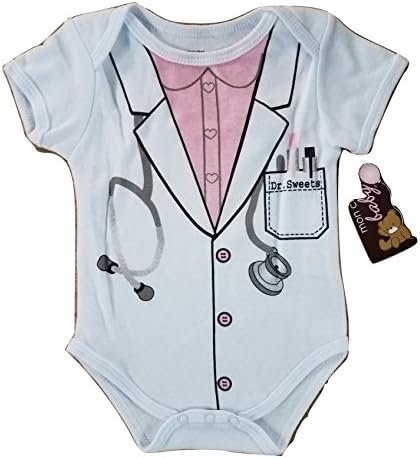 Dr. Sweets Infant Baby Girl Doctor Costume Creeper