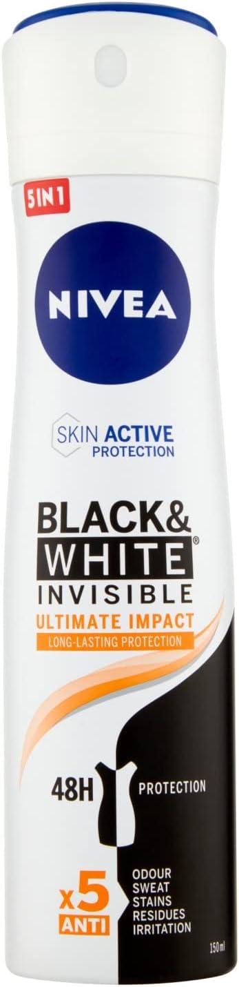 NIVEA Men Black & White Invisible Anti-perspirant Deodorant Spray 125ml