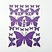 Jeyfel Decals: Butterfly Wall Decals- Purple, Pink & Turquoise Set. DIY Decoration. Beautiful Butterfly Wall Stickers. Girls, Nursery, Room Decor.
