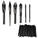 CLOTHOBEAUTY 30 pcs Pro makeup brushes pen guard protector meshes cover set, black sleeves(for medium/large sizes brushes)