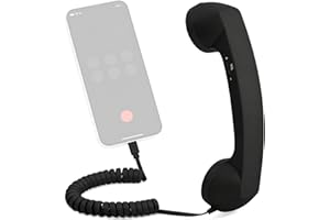 Retro Style Type-c Phone Handset | Type-c Retro Telephone Style Landline Handle Receiver with Microphone & Speaker | Vintage 