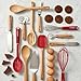 Cake Boss Wooden Tools and Gadgets Pastry Wheel, Small, Wood