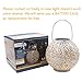 TAKEME Solar Lantern,Outdoor Garden Lights,Metal Waterproof LED Hanging Lights Decorative Lamp for Patio Outside Table