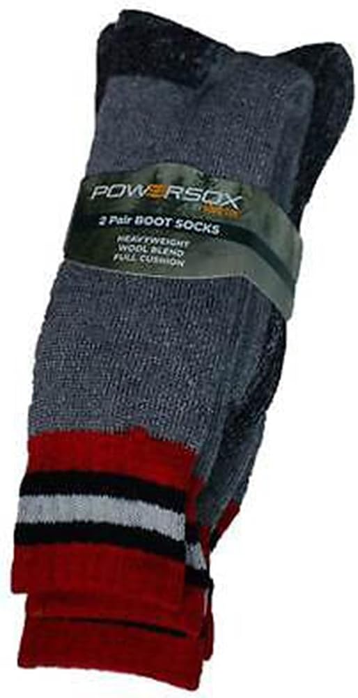 Powersox BY Gold Toe Men's Heavyweight Wool Boot Socks Heavyweight 2