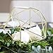 3D Geometric Himmeli Centerpiece & Hanging Ornament, Chrome Plated Metal - 6 Inch Size (Gold)
