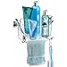 iDesign Forma Power Lock, Suction Bathroom Shower Caddy Corner Basket for Shampoo, Conditioner, Soap - Clear