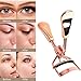 Eyelash Curler - WantGor Black Advanced Silicone Pressure Pad Eyelash Curler With 5 Silicone Refill Pads, No Pain&No Pinching (Rose Gold)