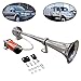 Lebogner 12V Single Trumpet Air Horn, For Truck, SUV, Car, Boat, Or Train With A Super Loud Powerful 150DB Compressor, Includes Basic Mounting Hardware (Does Not Include Relay, Switch, and Wiring Kit)