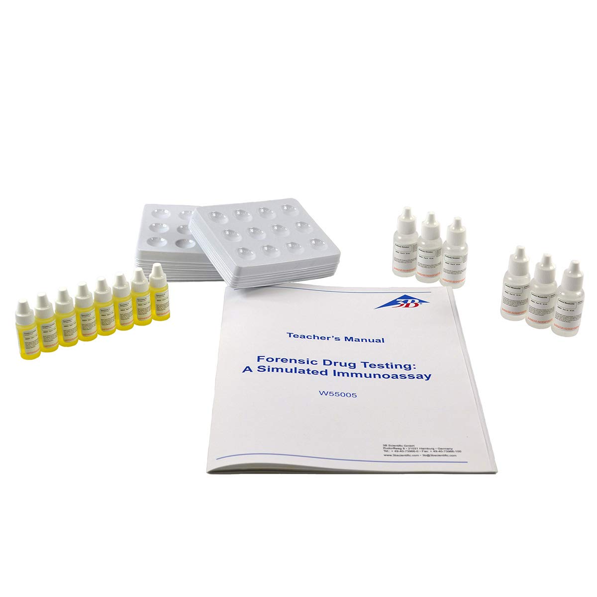 3B Scientific Experiment kit: Forensic Drug Testing - A simulated Immunoassay
