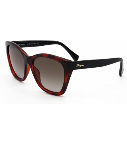 Amazon.com: Salvatore Ferragamo Burgundy Cat Eye Ladies Sunglasses