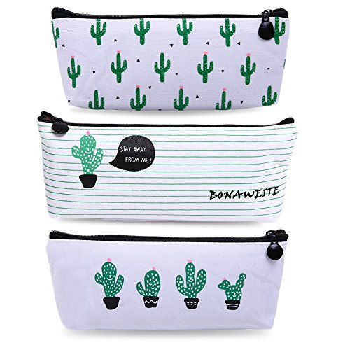 Bonaweite cactus pencil bag linen pastoral bandage case…