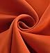 MYSKY HOME Orange Bedroom Curtains 63 Inch Long Blackout Curtains for Living Room Thermal Insulated Curtains for Nursery Room Grommet Top Window Curtains, 1 Curtain Panel, 52 x 63 Inch, Orange