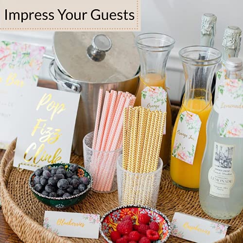 Cotier Preprinted Mimosa Bar Supplies Decorations Kit Mimosa Bar Sign, But First Mimosas