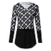 Maternity Nursing Hoodie Top T Shirt,Crytech Pregnant Women Long Sleeve Plaid Patchwork Hooded Pullover Sweatshirt Tee for Breastfeeding Casual Fall Winter Clothes (Large, Grey)thumb 2