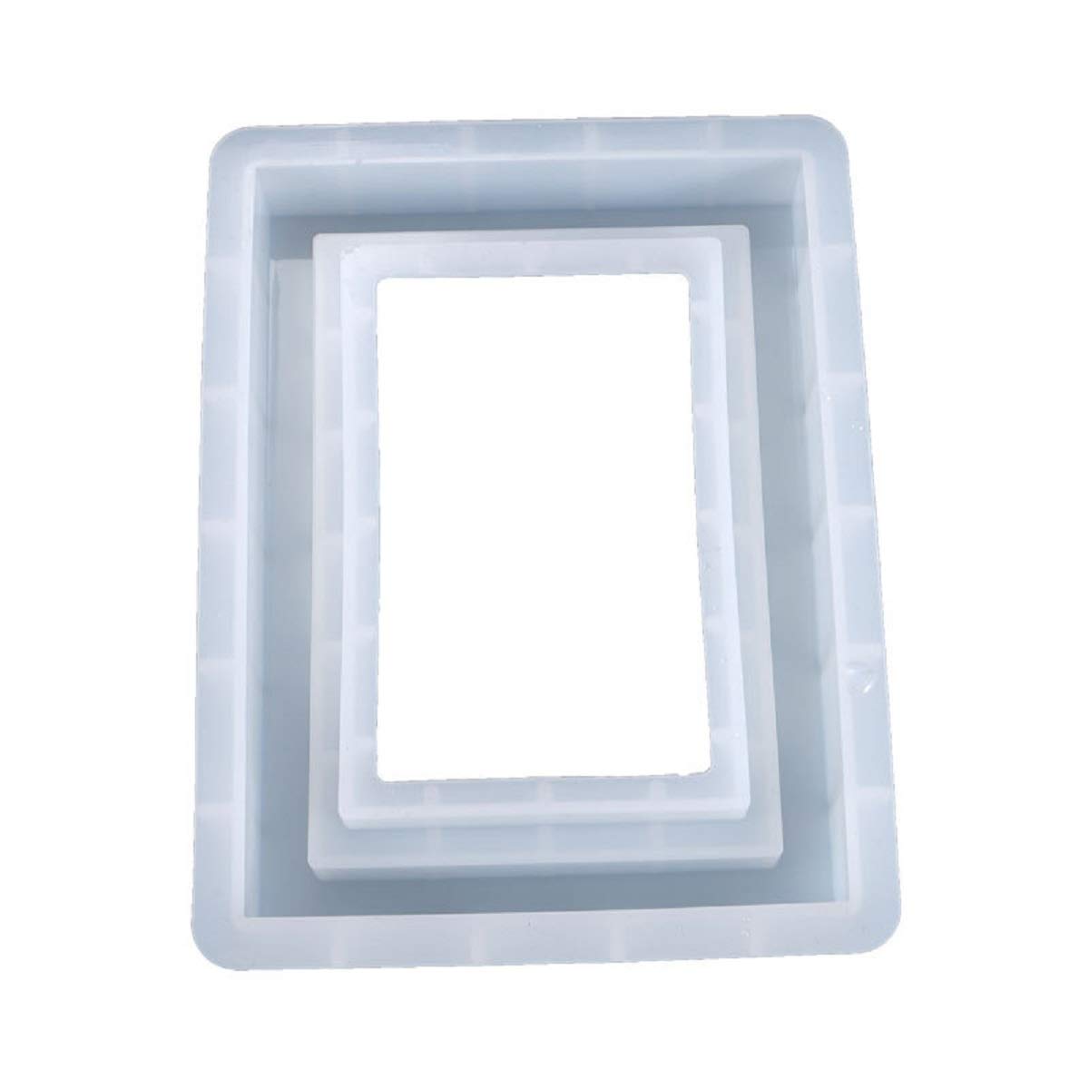 Yalulu Photo Frame Resin Casting Mold, Picture Frame Silicone Mould Jewelry Resin Molds for Home Decoration Craft DIY