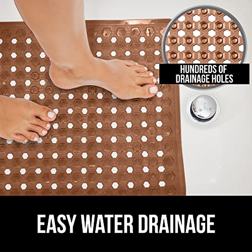 Gorilla Grip Patented Shower Stall Mat, 21x21, Machine Washable, Square
