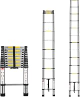 Multibao 3.8M Telescopic Ladder 12.5ft Aluminium 150kg EN131 13 Steps view 1
