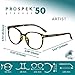 Prospek Bluelight Glasses Women Oversized, ARTIST (+2.5 Diopters) - High Optical Quality Clear Lenses