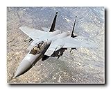F-15E Dual Role Strike Eagle Military Jet Aviation Wall Decor Art Print Poster (16x20)