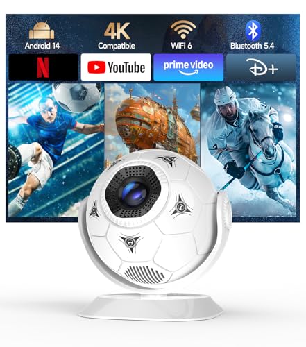 Mini Vidéoprojecteur 4K Supporte – Apps Intégrées Rétroprojecteur