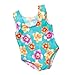 Doll Bathing Suit fits American Girls Dolls, Aqua 18 Inch Doll Swim Suit in Stretchy Fabric