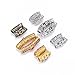 K-Musculo Braid Beads Braid Decorations 12 Pieces Dreadlocks Jewelry Dreadlocks Beads 6 Style Beard Braid Rings DIY Tibetan Style Silver Beads