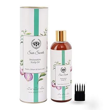 Seer Secrets Neem, Onion & Curry Leaf Restorative Scalp Oil, 200 Ml