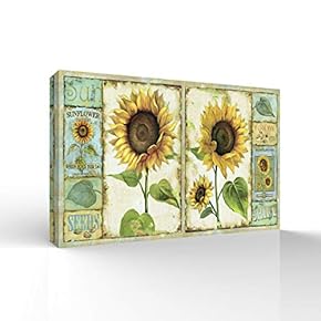 Canvas Wall Art for Living Room,Bedroom Home Artwork Paintings Vintage Pasteup Ready to Hang - 12x18 inches