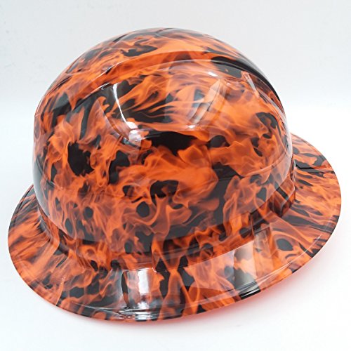 Wet Works Imaging Customized Pyramex Full Brim Hi Vis Orange