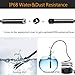 Wireless Endoscope,ROTEK Semi-rigid WiFi Inspection Camera IP68 Waterproof Borescope 2.0 Megapixels 1080P FHD Snake Camera with 8 LEDs Light Compatible for iPhone iPad Android Phone,Tablet PC - 16.4FT