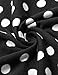 BAISHENGGT Sleeveless Tunic, Womens Layered Scoop Neck Flare Hem Soft Pleat Back Blouse Loose Leggings Tank Tops Polka Dots XXL