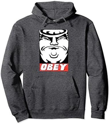 Unisex Matt Wuerker: Obey Hoodie Small Dark Heather