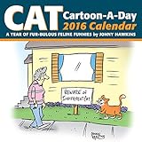 Cat Cartoon-A Day 2016 Day-to-Day Calendar: A Year of Fur-bulous Feline Funnies by Jonny Hawkins