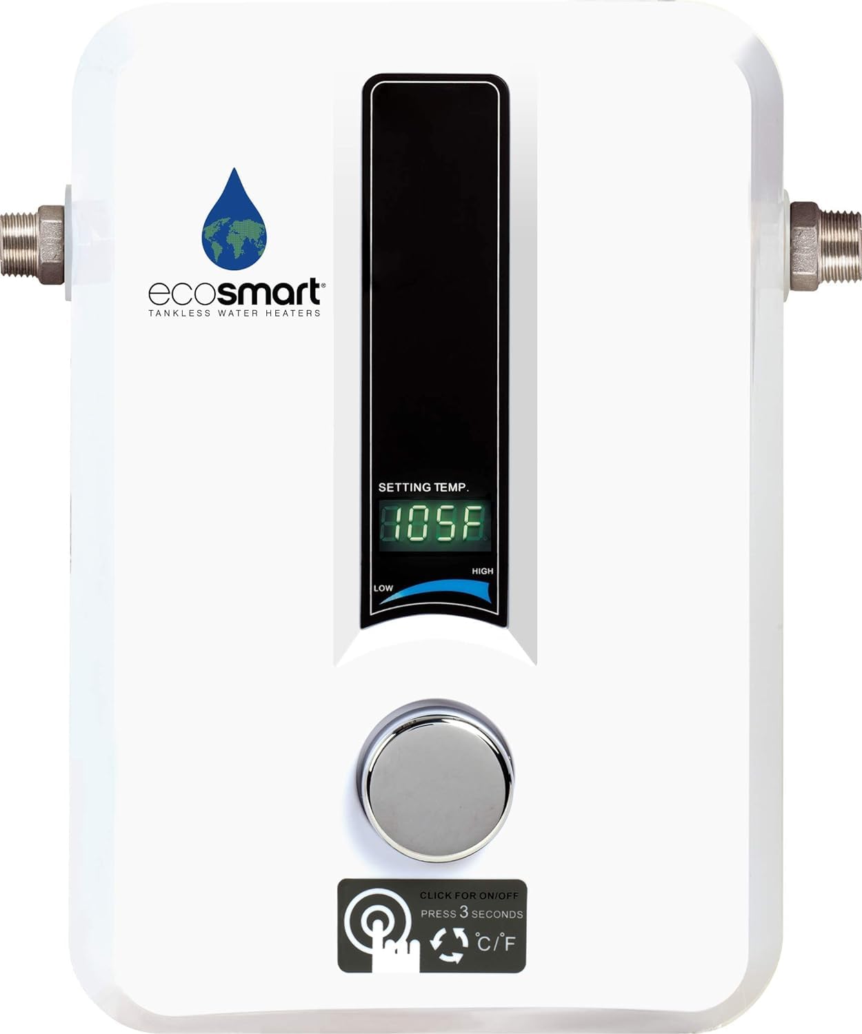 thumbnail interactive-video image 1 of Ecosmart Eco 11 Electric Tankless Water Heater 13kw At 240 1 of 11