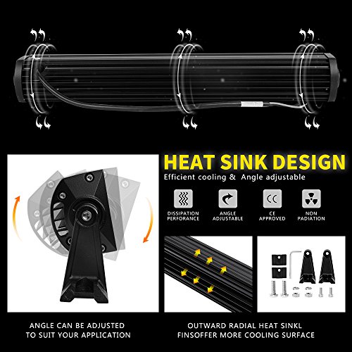 LED Light Bar AAIWA Led Bar 22 Inch 270W 27000LM Triple Row Flood Spot Combo Beam Driving Lights Off Road Lights for Truck,Jeep,ATV,UTV,SUV,Boat Light,2 Years Warranty - Thumbnail 3