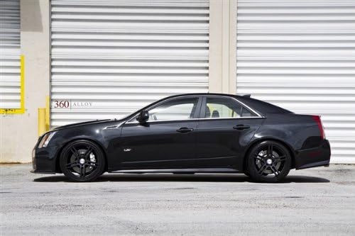 Driver Motorsports Cadillac CTSV CTS-V Sedan Left Side Black on 360 Forged Wheels HD Poster 48 X 32 Inch Print
