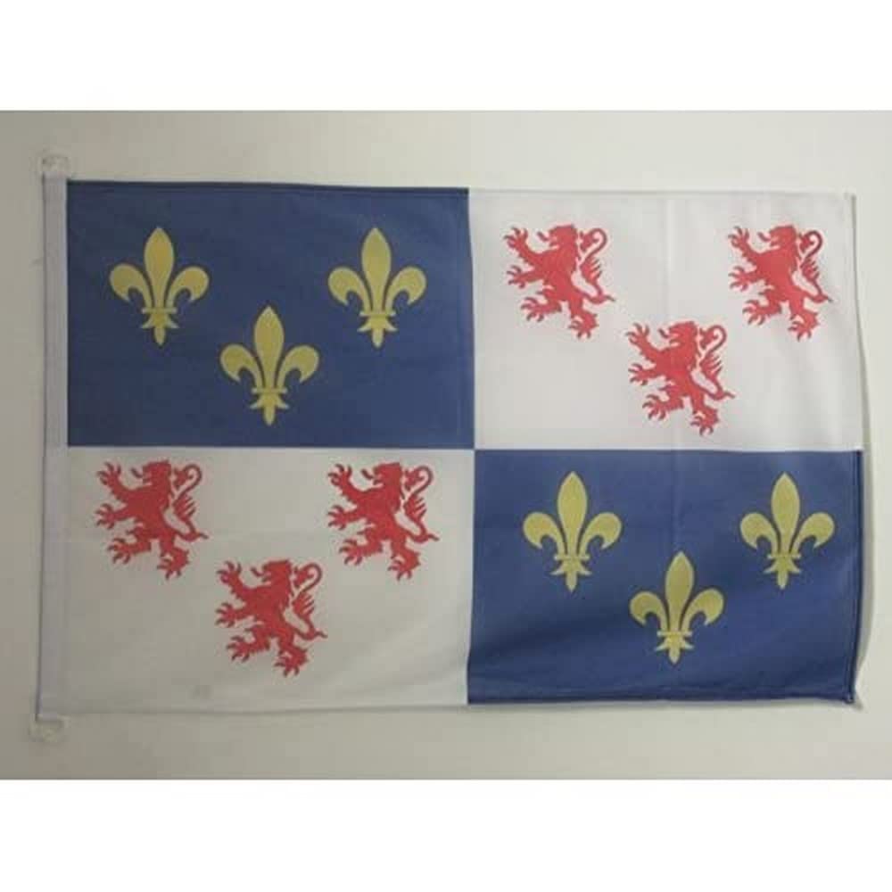 AZ FLAG - Picardy Flag - 3x5 Ft - For Outdoor - French region of Picardie Banner Knitted Polyester with Two Plastic Rings - Fade Resistant - Vivid Colors - 3' x 5' Feet - 150x90 Cm