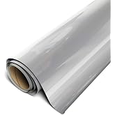 Siser EasyWeed Heat Transfer Vinyl 11.8" x 5ft Roll (Silver) - - Compatible with Siser, Cricut, Silhouette and Other Craft/Professional Cutters - CPSIA Certified