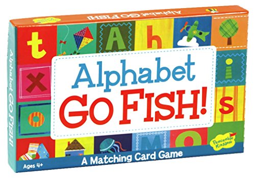 Peaceable Kingdom Alphabet Go Fish Letter Matching Card Game - 52 Cards with Box