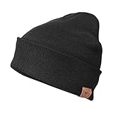 OZERO Winter Daily Beanie Stocking Hat - Warm Polar Fleece Skull Cap for Men and Women Purple/Gray/Black