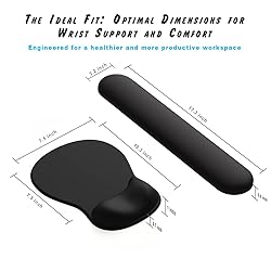 ErgoComfort Gel Wrist Rest Mouse Pad-Ergonomic